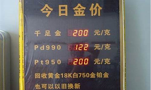 店铺金价显示牌怎么设置_店铺金价跟实际金